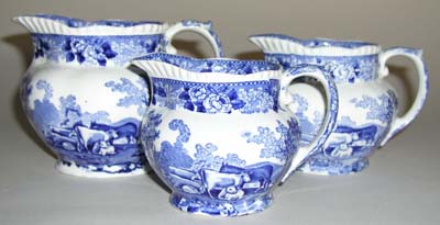 Jugs or Pitchers Set of Three c1920s